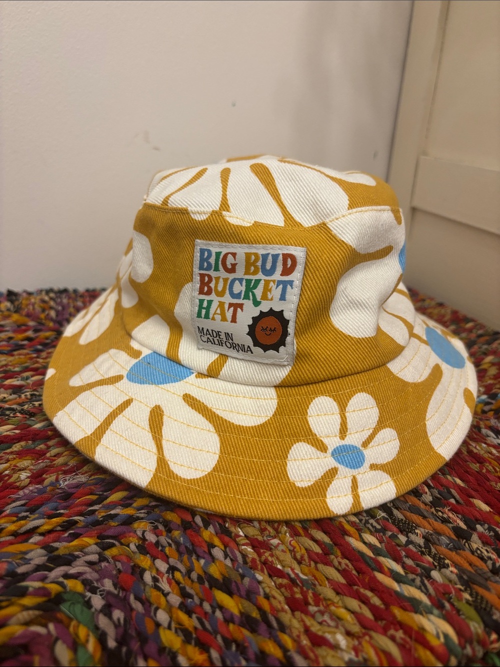 Big Bud Press Mustard Floral Bucket Hat